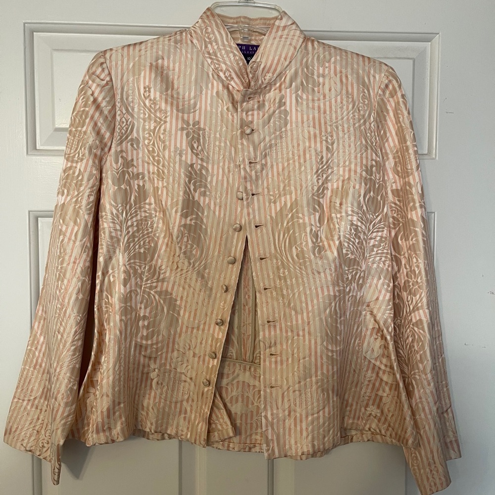 Ralph Lauren Silk Military Top, Size 6/8